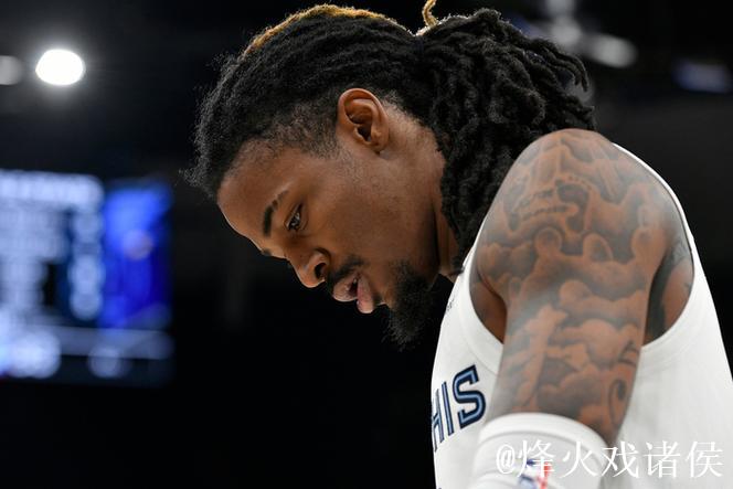 场均17.9分3.5板7.6助！明天灰熊迎战爵士，莫兰特出战成疑